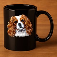 Cavalier King Charles Spaniel Dog 11oz C Handle Ceramic Mug