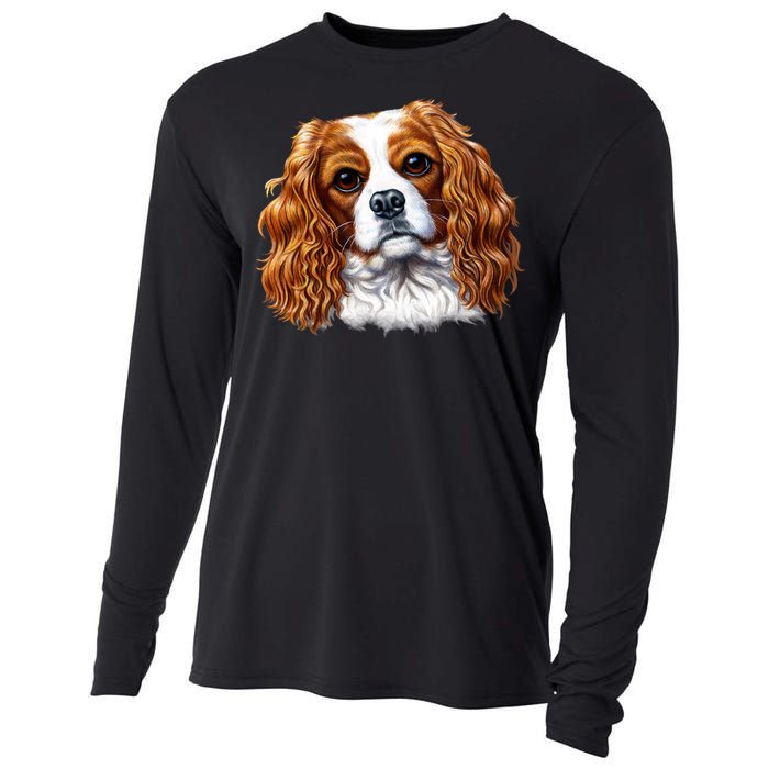 Cavalier King Charles Spaniel Dog Cooling Performance Long Sleeve Crew