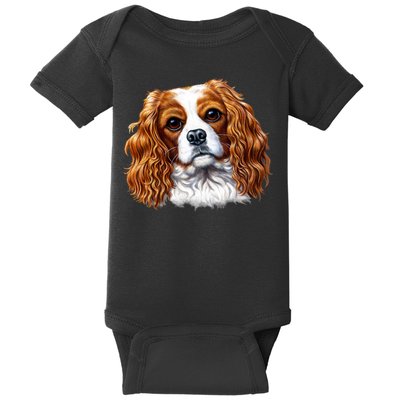 Cavalier King Charles Spaniel Dog Baby Bodysuit