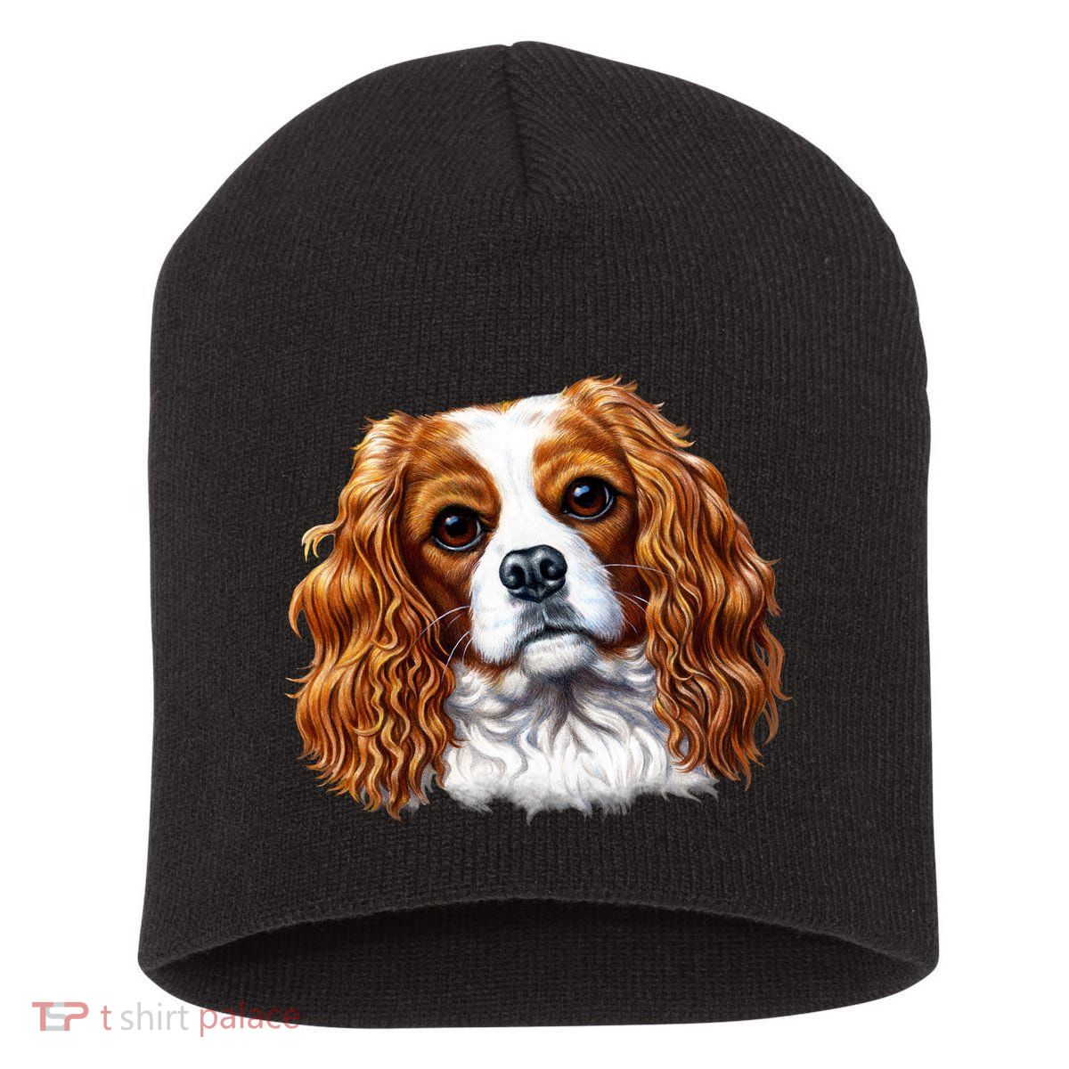 Cavalier King Charles Spaniel Dog Short Acrylic Beanie