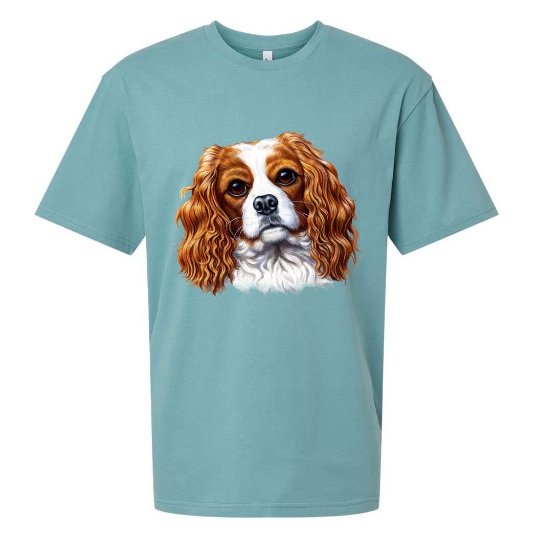 Cavalier King Charles Spaniel Dog Sueded Cloud Jersey T-Shirt