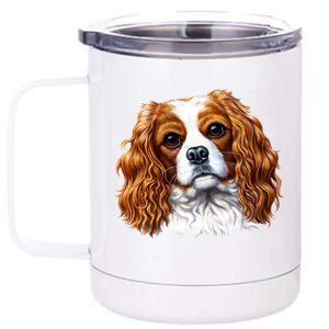 Cavalier King Charles Spaniel Dog 12 oz Stainless Steel Tumbler Cup