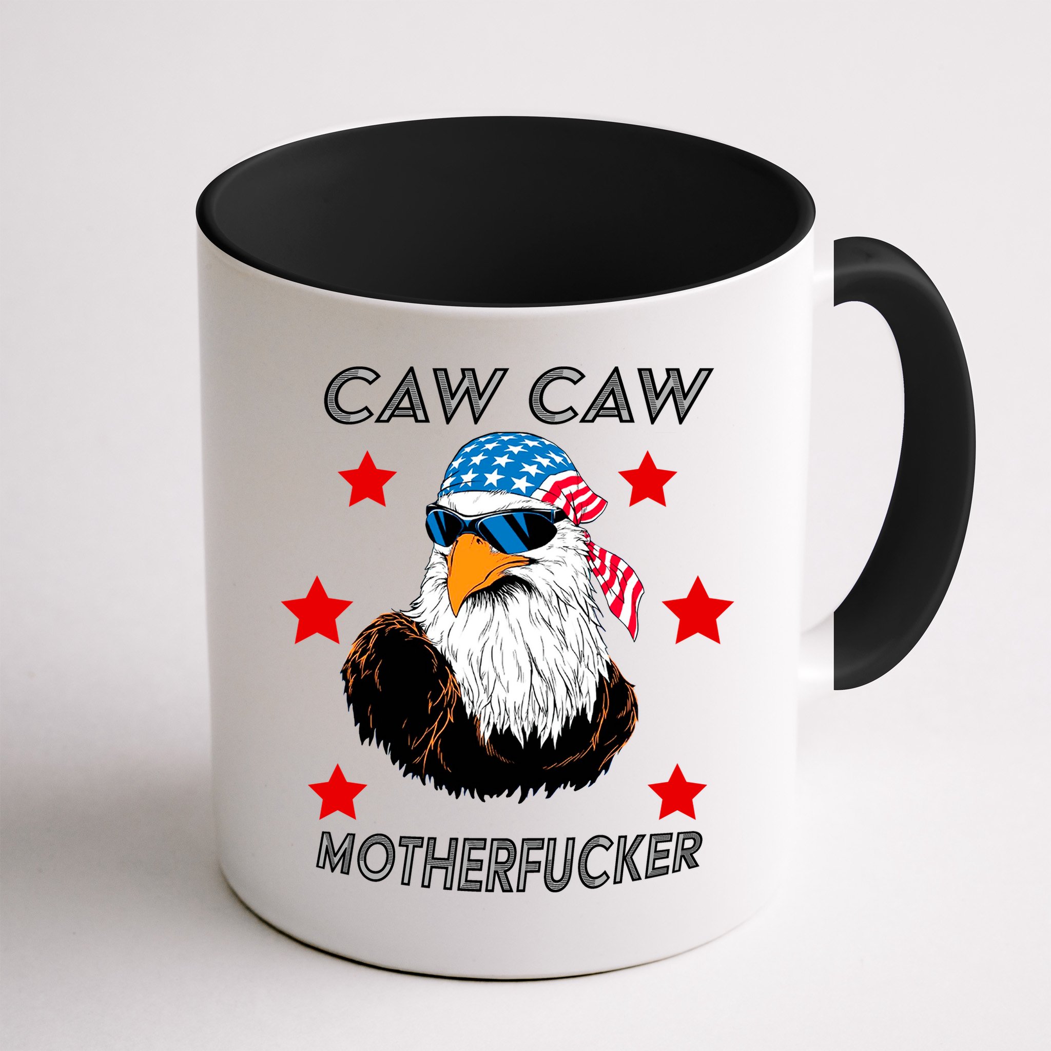 Caw Caw Motherfucker Funny Patriotic Eagle Mug
