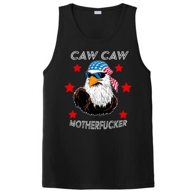 Caw Caw Motherfucker Funny Patriotic Eagle PosiCharge Competitor Tank