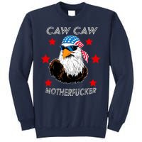 Caw Caw Motherfucker Funny Patriotic Eagle Sweatshirt