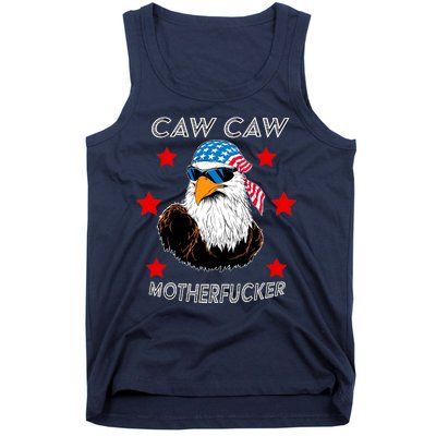 Caw Caw Motherfucker Funny Patriotic Eagle Tank Top