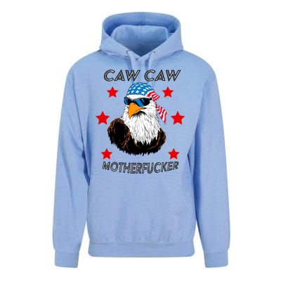 Caw Caw Motherfucker Funny Patriotic Eagle Unisex Surf Hoodie