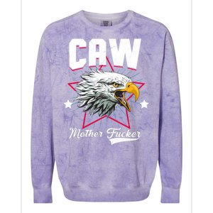 Caw Mother Fucker Colorblast Crewneck Sweatshirt