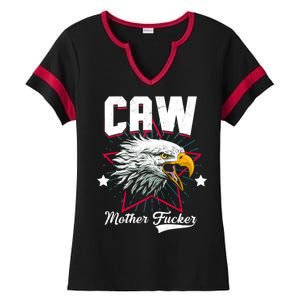 Caw Mother Fucker Ladies Halftime Notch Neck Tee