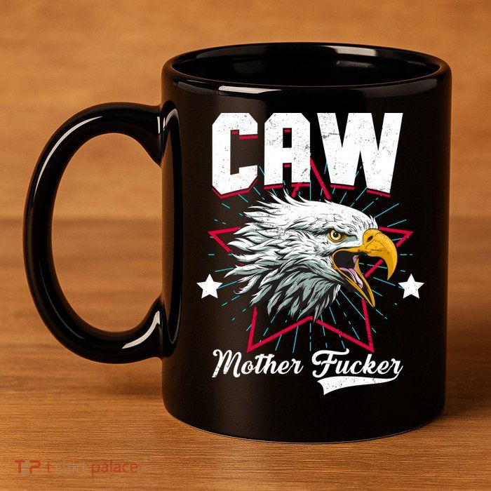 Caw Mother Fucker 11oz C Handle Ceramic Mug