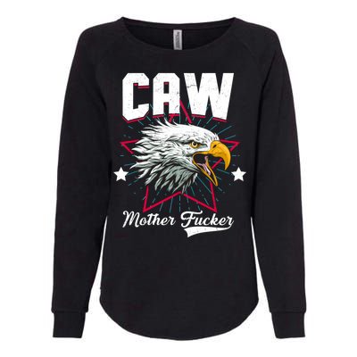 Caw Mother Fucker Womens California Wash Sweatshirt