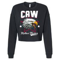 Caw Mother Fucker Cropped Pullover Crew
