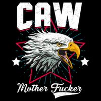 Caw Mother Fucker Cropped Pullover Crew