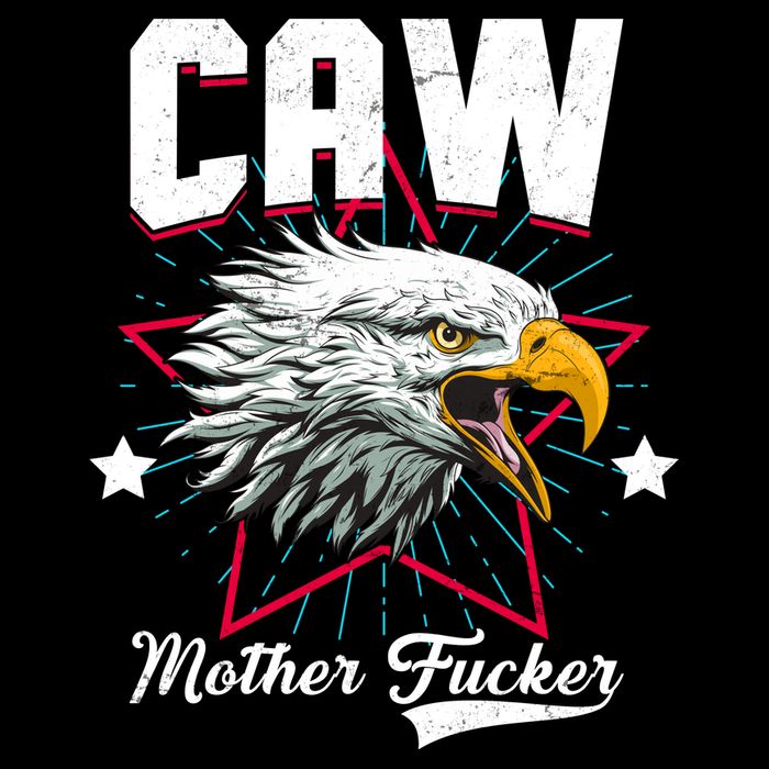 Caw Mother Fucker Cropped Pullover Crew