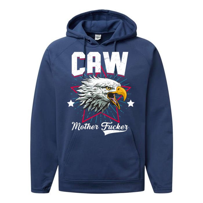 Caw Mother Fucker Performance Fleece Hoodie