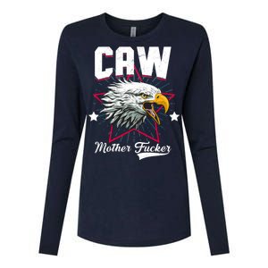 Caw Mother Fucker Womens Cotton Relaxed Long Sleeve T-Shirt