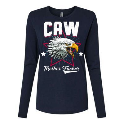 Caw Mother Fucker Womens Cotton Relaxed Long Sleeve T-Shirt