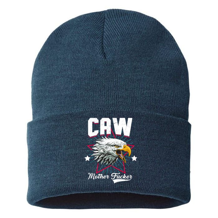 Caw Mother Fucker Sustainable Knit Beanie