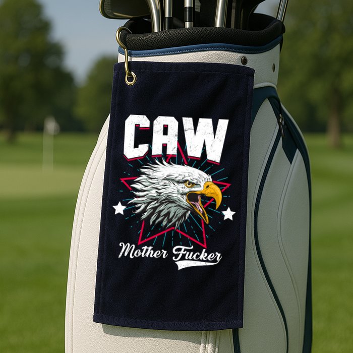 Caw Mother Fucker Golf Towel