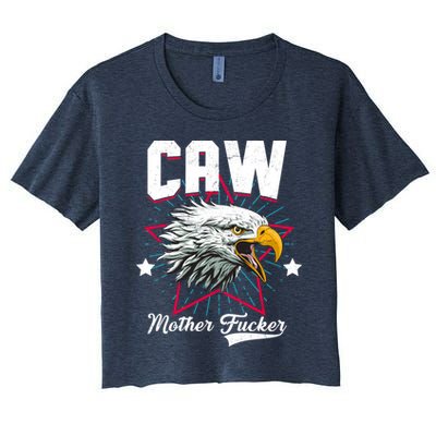 Caw Mother Fucker Women's Crop Top Tee