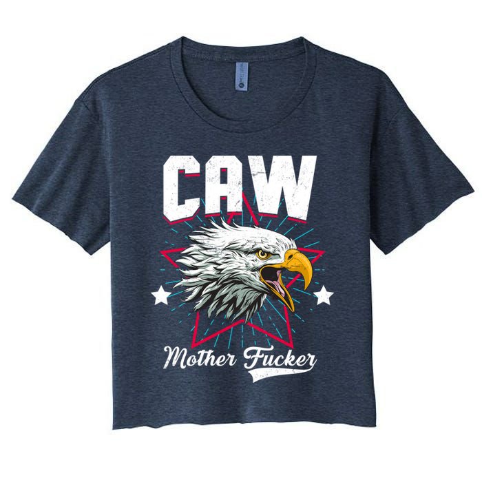 Caw Mother Fucker Women's Crop Top Tee