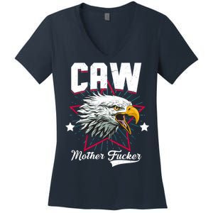 Caw Mother Fucker Women's V-Neck T-Shirt