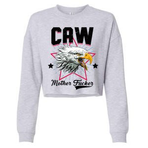 Caw Mother Fucker Cropped Pullover Crew