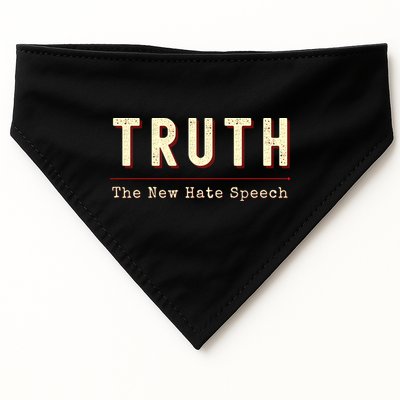 Conservative Anti Woke Cancel Culture Truth The New Hate Speech USA-Made Doggie Bandana