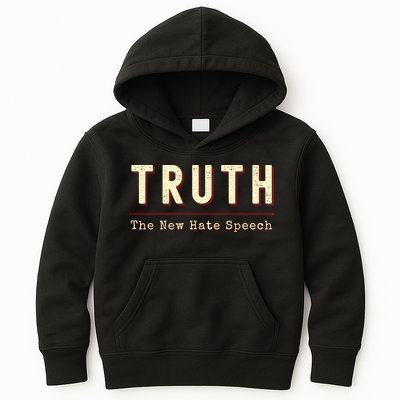 Conservative Anti Woke Cancel Culture Truth The New Hate Speech Kids Hoodie