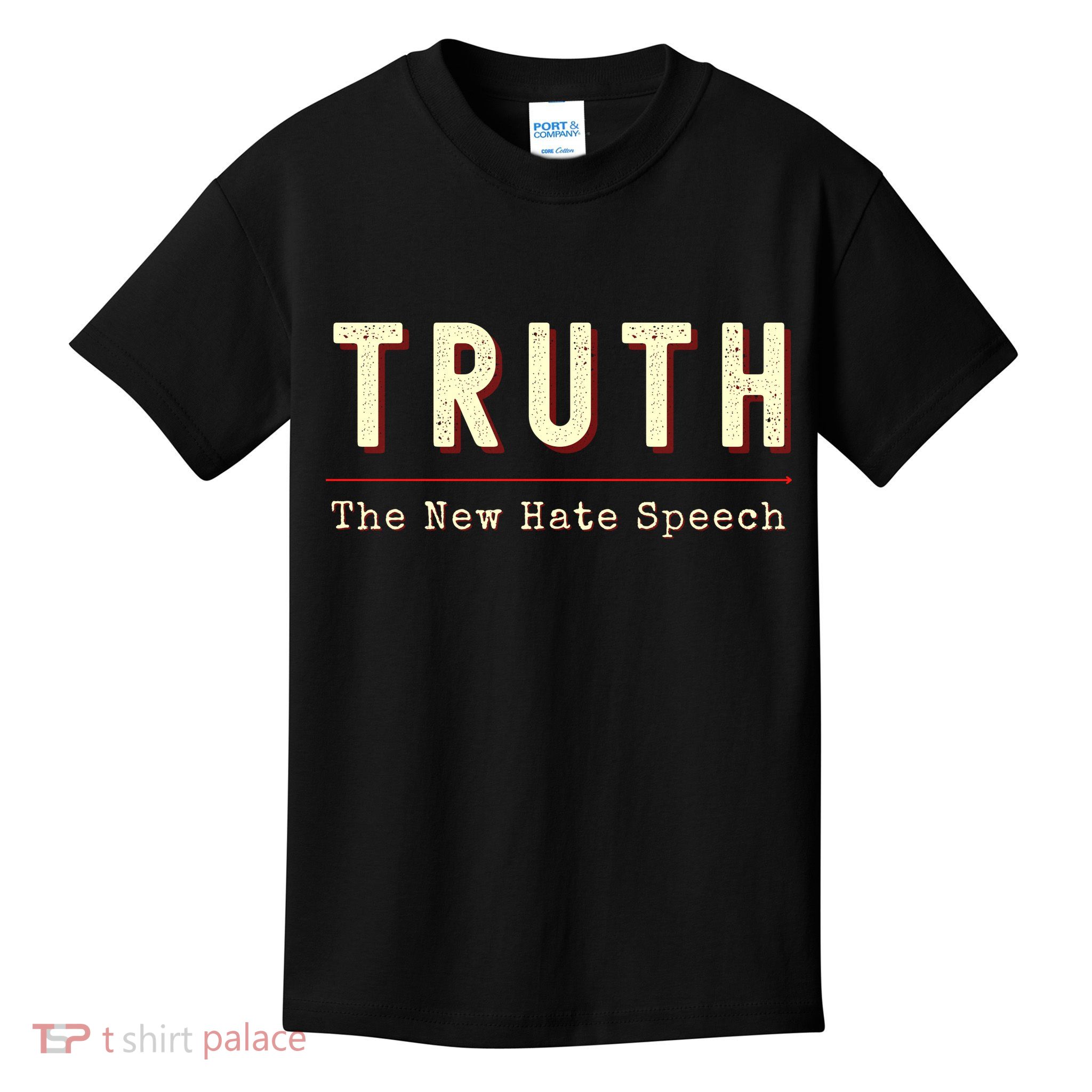 Conservative Anti Woke Cancel Culture Truth The New Hate Speech Kids T-Shirt