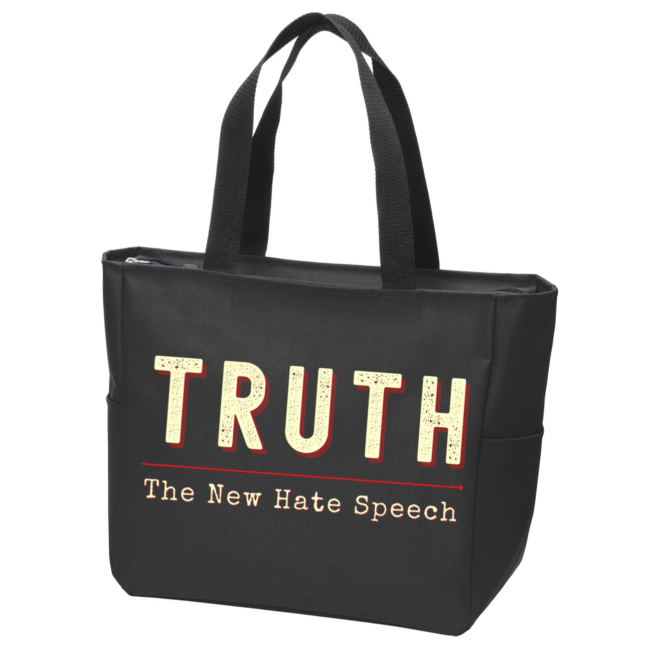Conservative Anti Woke Cancel Culture Truth The New Hate Speech Zip Tote Bag