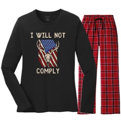 Conservative Anti Woke Politically Incorrect Women's Long Sleeve Flannel Pajama Set 