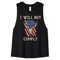 Conservative Anti Woke Politically Incorrect Women's Racerback Cropped Tank