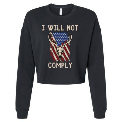 Conservative Anti Woke Politically Incorrect Cropped Pullover Crew