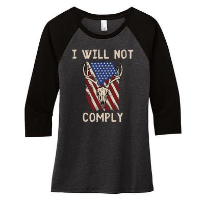 Conservative Anti Woke Politically Incorrect Women's Tri-Blend 3/4-Sleeve Raglan Shirt