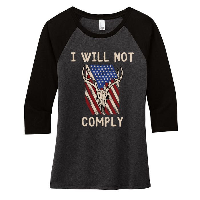 Conservative Anti Woke Politically Incorrect Women's Tri-Blend 3/4-Sleeve Raglan Shirt