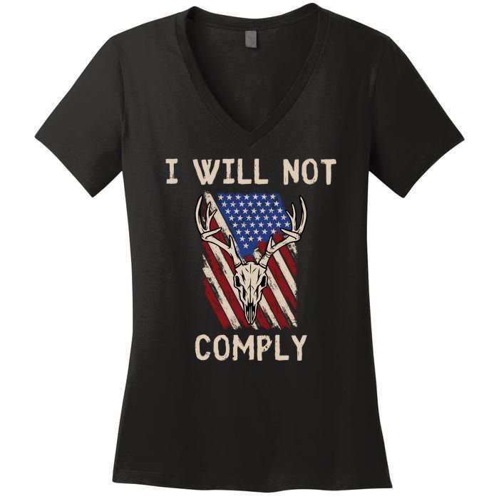 Conservative Anti Woke Politically Incorrect Women's V-Neck T-Shirt