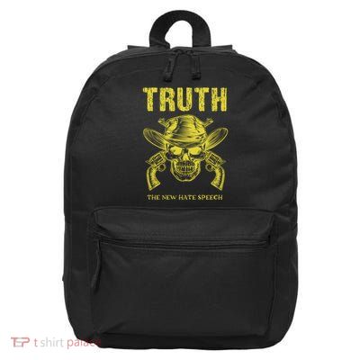 Conservative Anti Woke Truth the New Hate Speech 16 in Basic Backpack