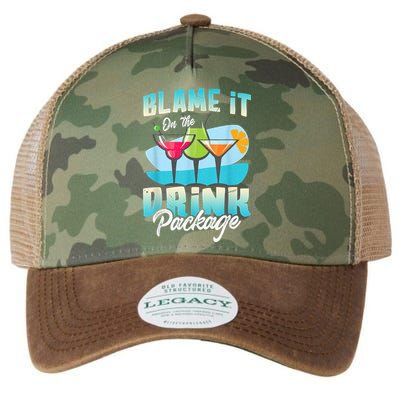 Cruise Alcohol Wine Lover Blame It On The Drink Package Legacy Tie Dye Trucker Hat