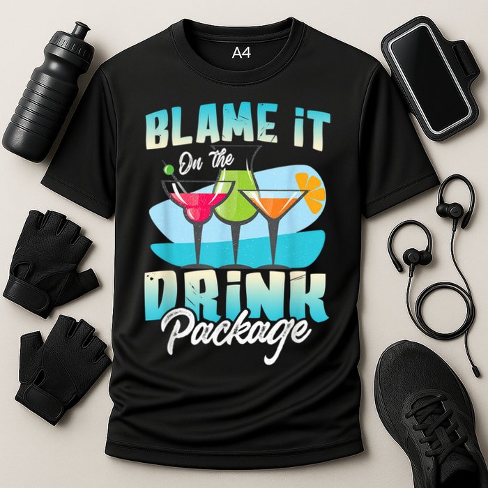 Cruise Alcohol Wine Lover Blame It On The Drink Package Performance Shirt