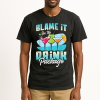 Cruise Alcohol Wine Lover Blame It On The Drink Package Tall T-Shirt