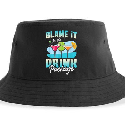 Cruise Alcohol Wine Lover Blame It On The Drink Package Sustainable Bucket Hat