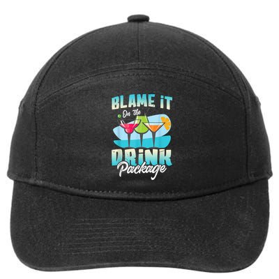 Cruise Alcohol Wine Lover Blame It On The Drink Package 7-Panel Snapback Hat