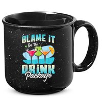Cruise Alcohol Wine Lover Blame It On The Drink Package 15oz Campfire Ceramic Mug