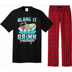 Cruise Alcohol Wine Lover Blame It On The Drink Package Pajama Set