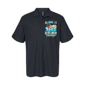 Cruise Alcohol Wine Lover Blame It On The Drink Package Softstyle Adult Sport Polo