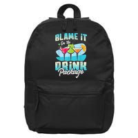 Cruise Alcohol Wine Lover Blame It On The Drink Package 16 in Basic Backpack