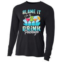 Cruise Alcohol Wine Lover Blame It On The Drink Package Cooling Performance Long Sleeve Crew