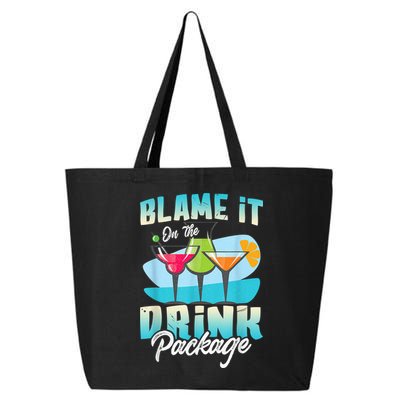 Cruise Alcohol Wine Lover Blame It On The Drink Package 25L Jumbo Tote