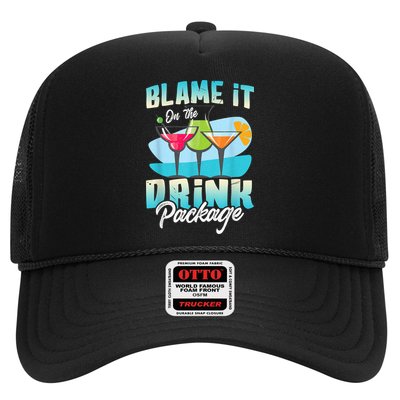 Cruise Alcohol Wine Lover Blame It On The Drink Package Trucker Hat